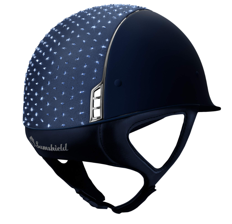 Samshield Shadowmatt Blue Crystal Comet Blue Chrome Trim/Blazon Medium-1