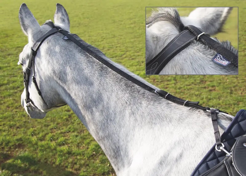 Shires Nylon Grass Rein Black
