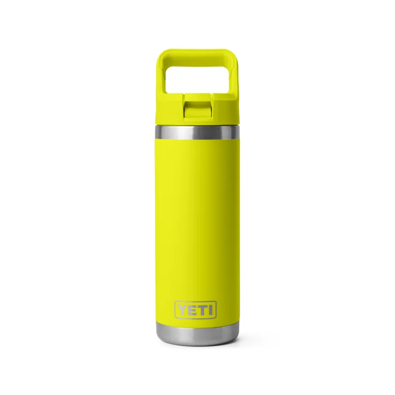 YETI Rambler Straw Bottle 18oz Firefly Yellow