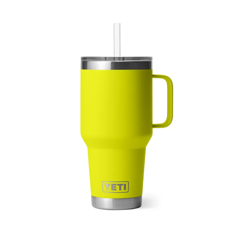 YETI Rambler Straw Mug 35oz Firefly Yellow