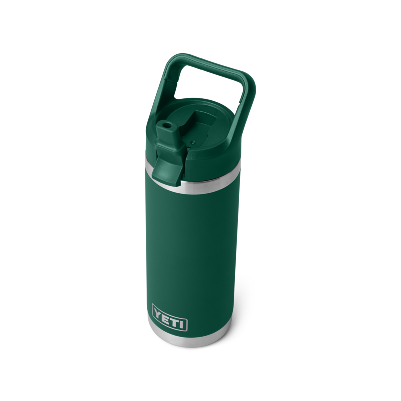 YETI Rambler Straw Bottle 18oz Black Forest Green-3