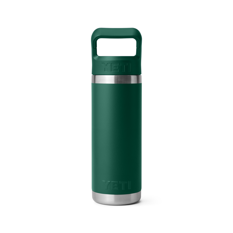 YETI Rambler Straw Bottle 18oz Black Forest Green-2