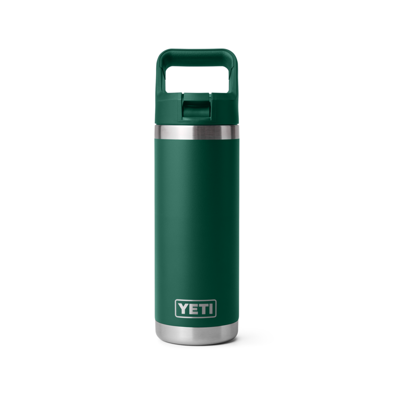 YETI Rambler Straw Bottle 18oz Black Forest Green-1