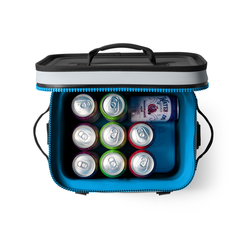 YETI Hopper Flip 12 Soft Cooler - Fog Grey/Blue-4