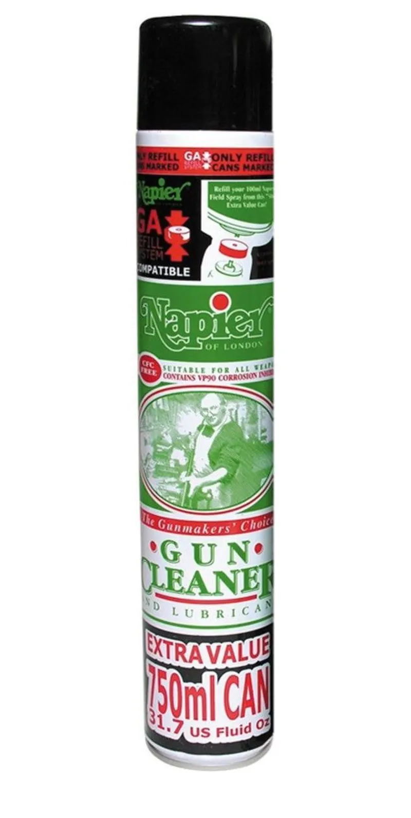 Napier Gun Cleaner and Lubricant 750ml Aerosol