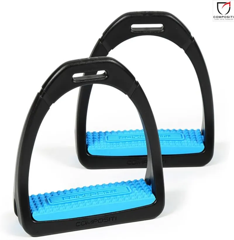 Premium Profile Compositi Stirrups Bright Blue Adult