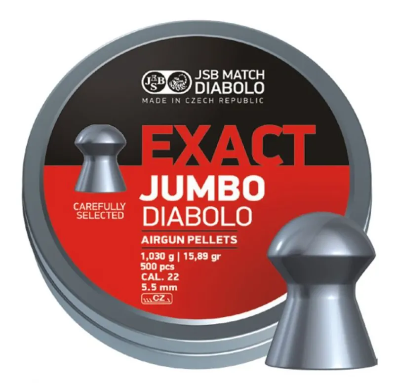 JSB Exact Jumbo Diabolo Pellets .22 15.89gr
