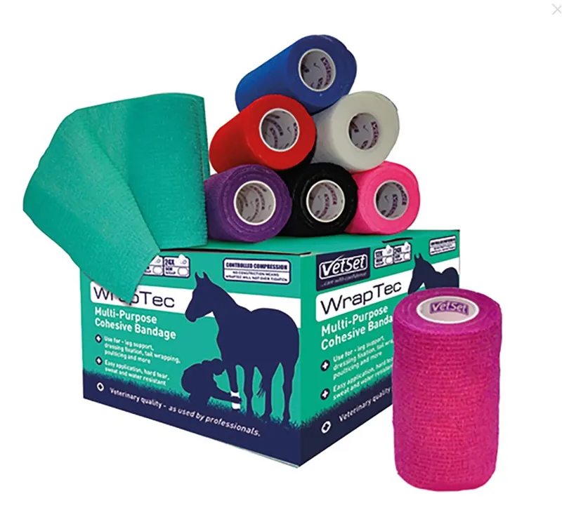 VetSet Cohesive Bandages  Black