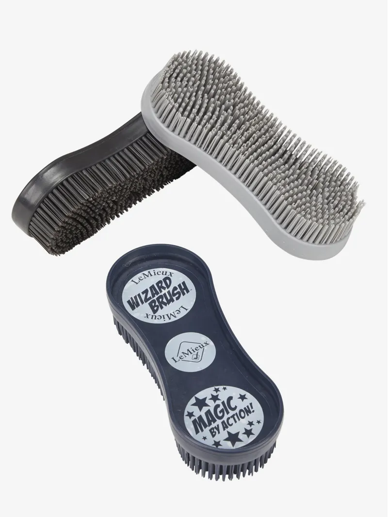 LeMieux Wizard Brush Trio Navy/Black/Grey-1