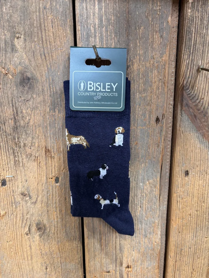 Bisley Hound Socks Navy Blue