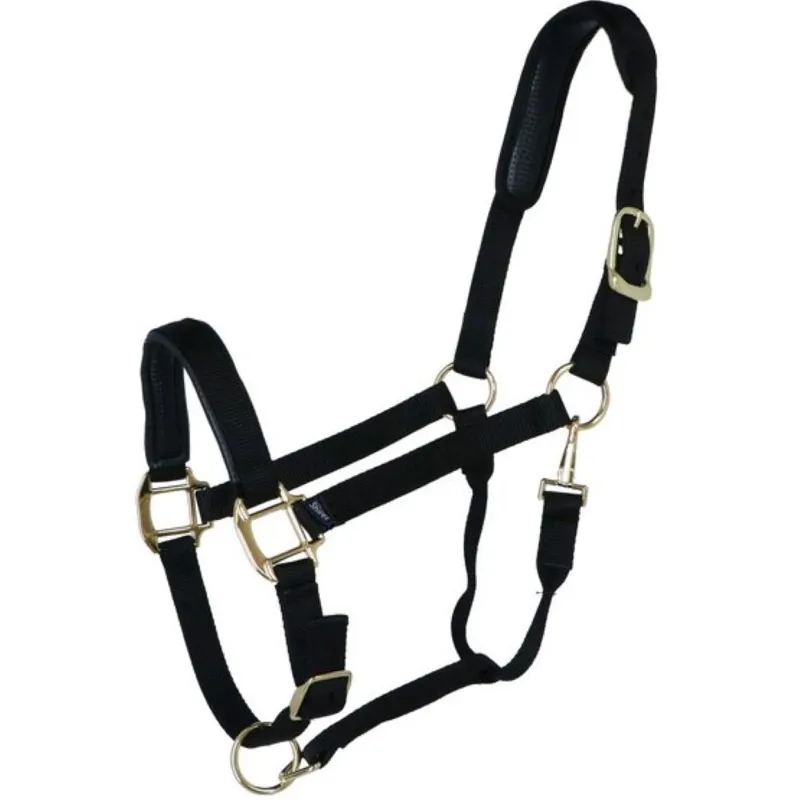 Shires Topaz Nylon Headcollar Black