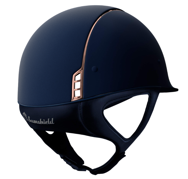 Samshield Shadowmatt Blue Rose Gold Trim Rose Gold Crystal Blazon Small-1