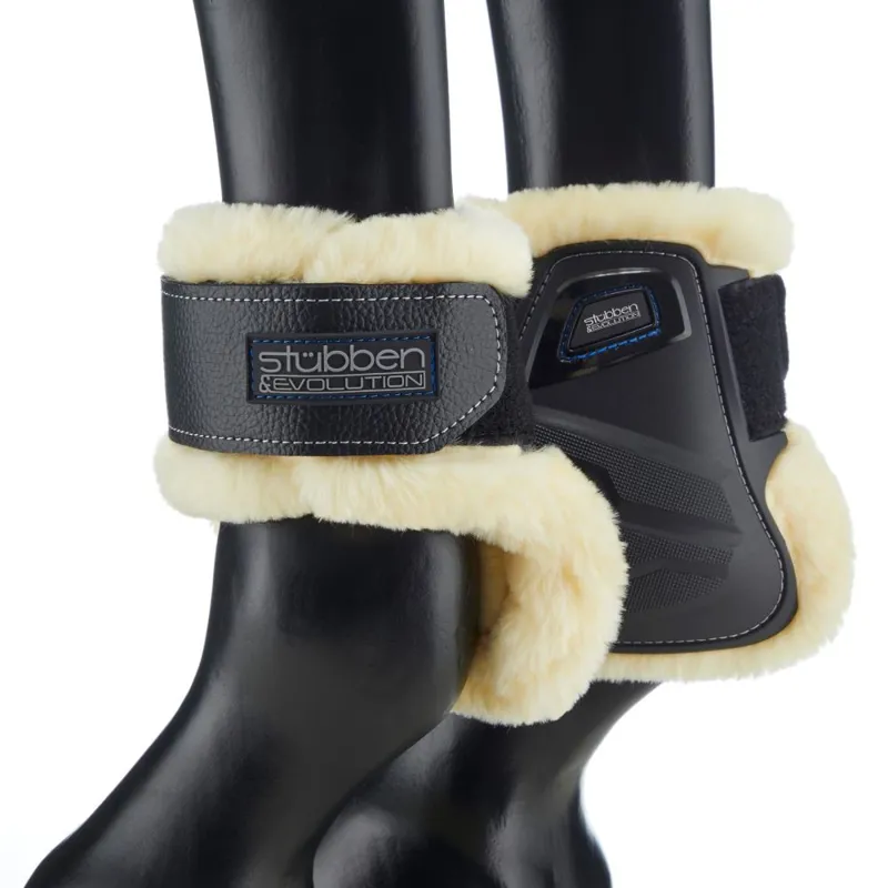 Stubben Hybrid Fetlock Boots Fleece Lined Black-1