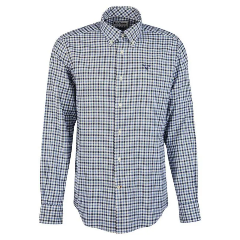 Barbour Finkle Tailored Gingham Shirt Navy