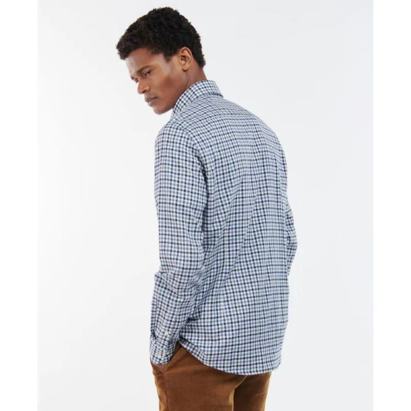 Barbour Finkle Tailored Gingham Shirt Navy-2