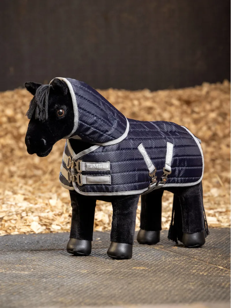 LeMieux Toy Pony Stable-Tek Rug Navy-2