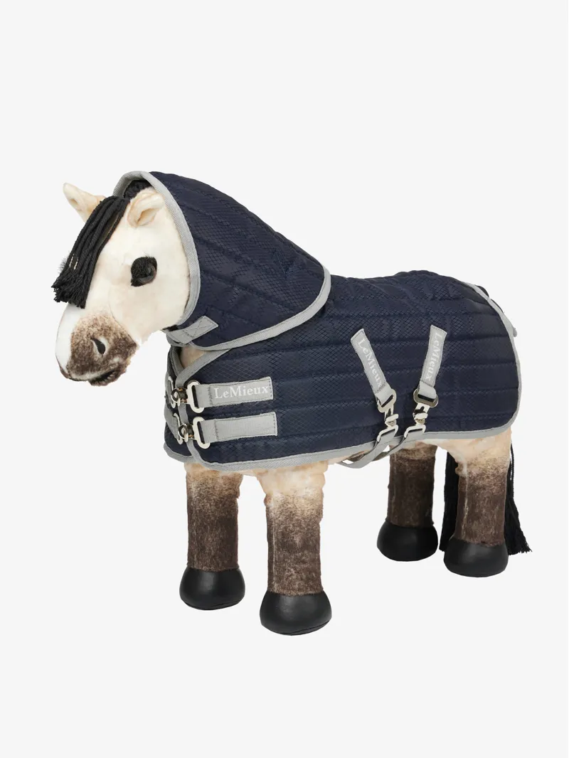 LeMieux Toy Pony Stable-Tek Rug Navy-1