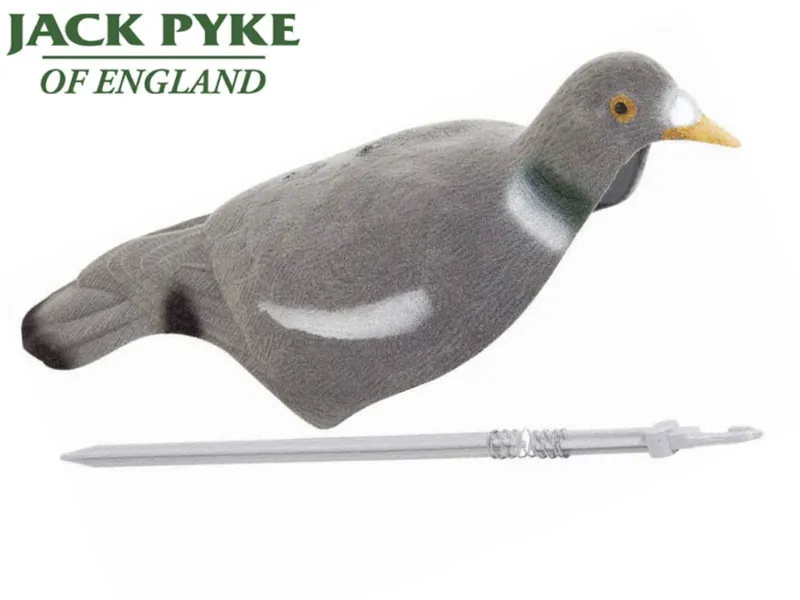 Jack Pyke Flocked Pigeon Shell Decoy With Peg