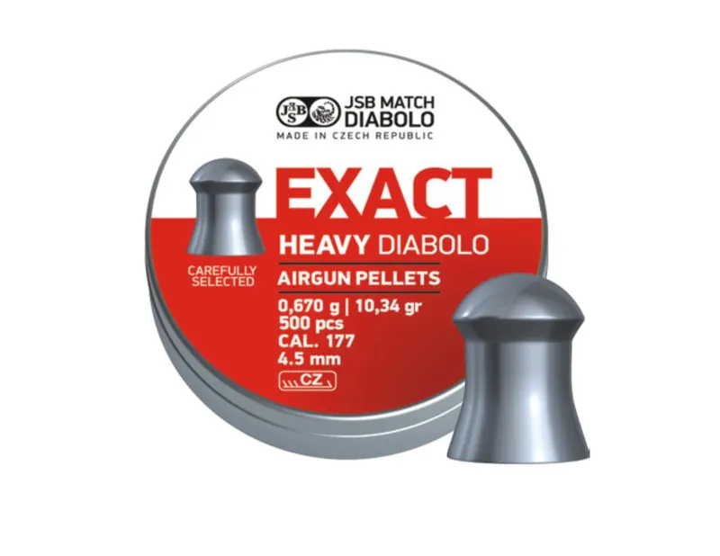 JSB Exact Heavy Diabolo .177 Airgun Pellets 10.34gr