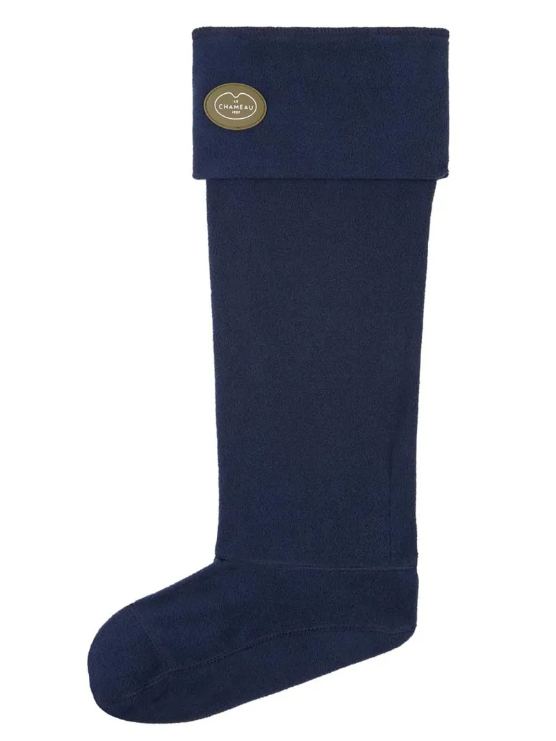 Le Chameau Fleece Boot Liner Blue