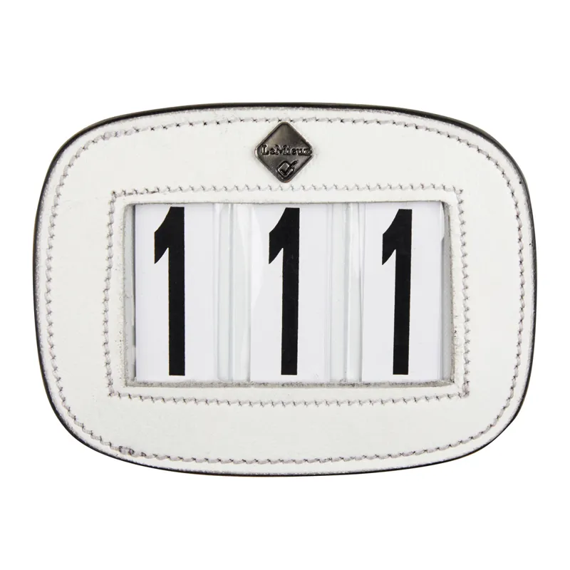 LeMieux Saddle Pad Number Holder White