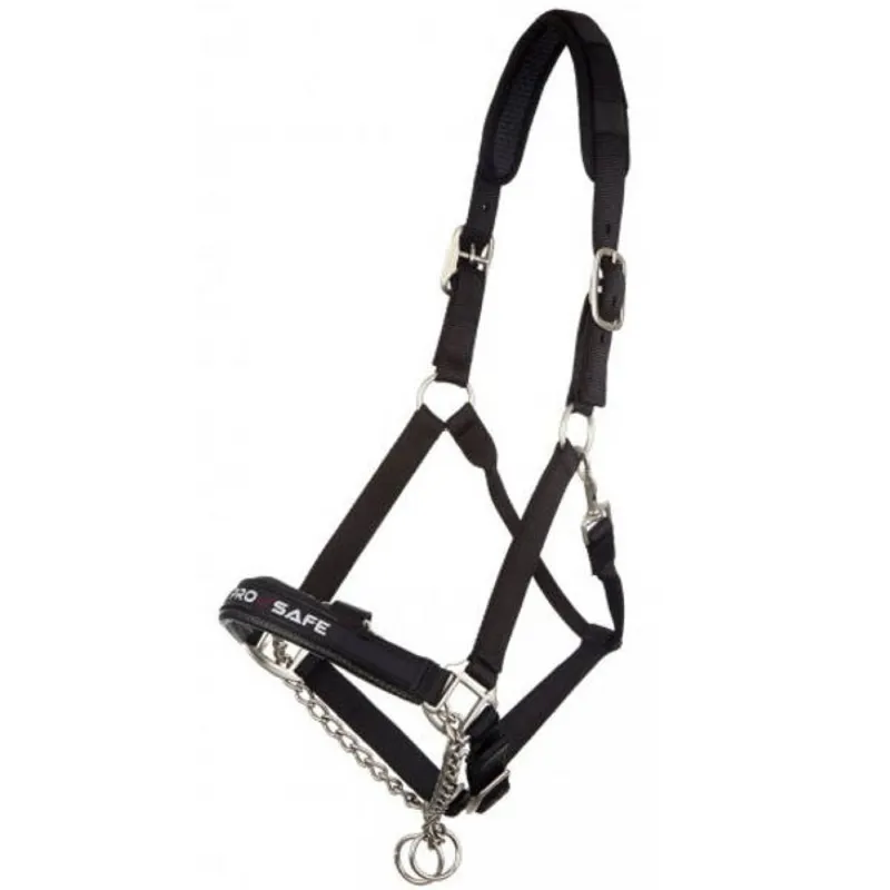 LeMieux ProSafe Headcollar Black and Red