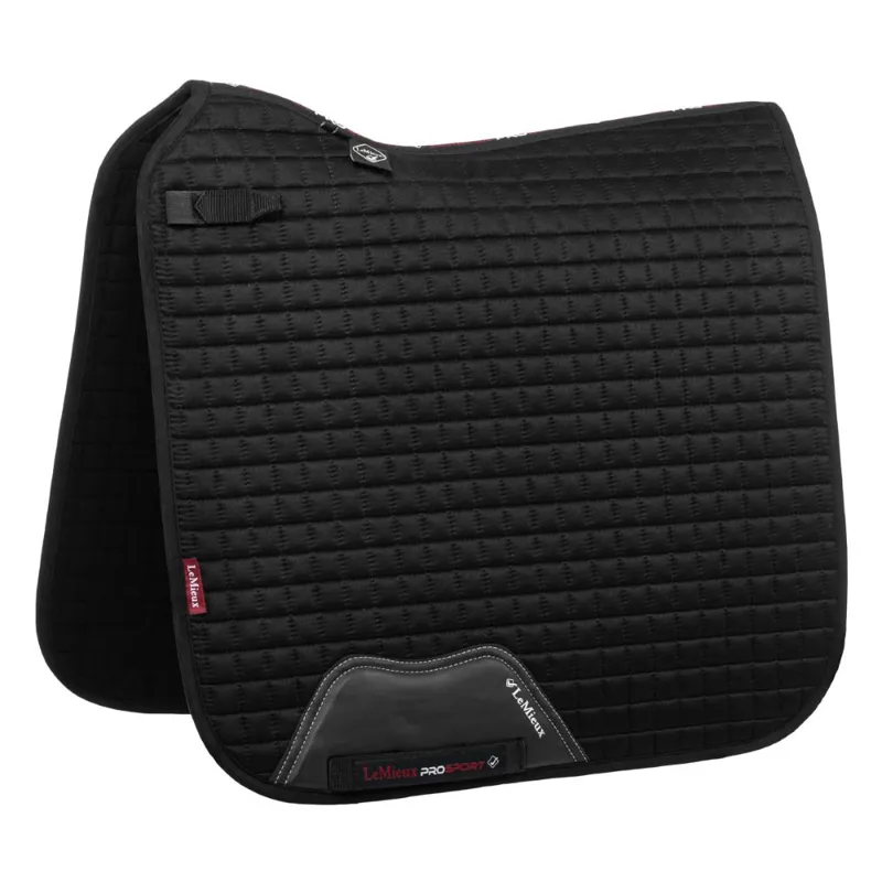 LeMieux ProSport Suede Dressage Square Black Large