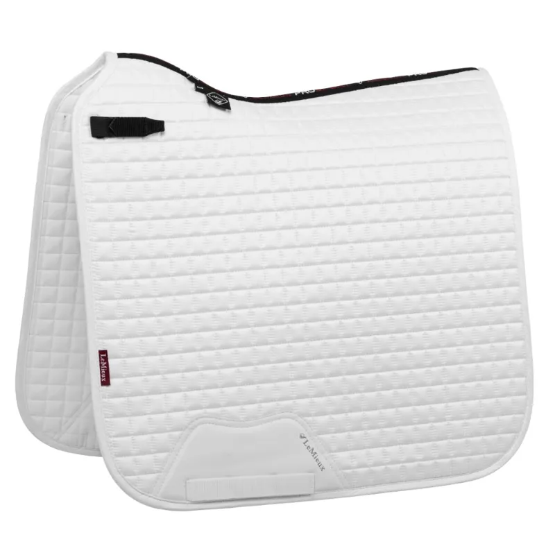LeMieux ProSport Suede Dressage Square White
