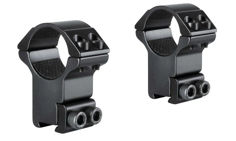 Hawke Match Ring Mounts 9-11mm 1 Inch High - Double Screw