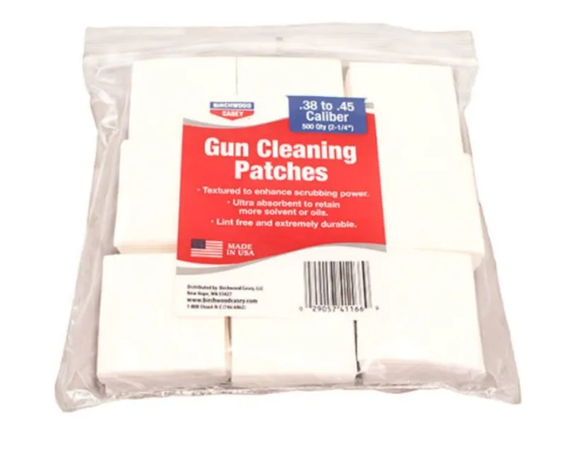 Birchwood Casey Gun Cleaning Patches .38-.45 Calibre