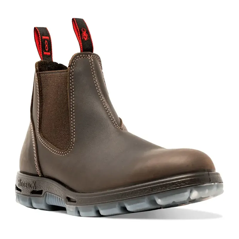 Redback Boots Nevada Puma Aquapel Soft Toe Boots Deep Brown