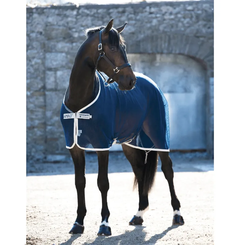 Horseware Amigo Net Cooler Navy/Silver