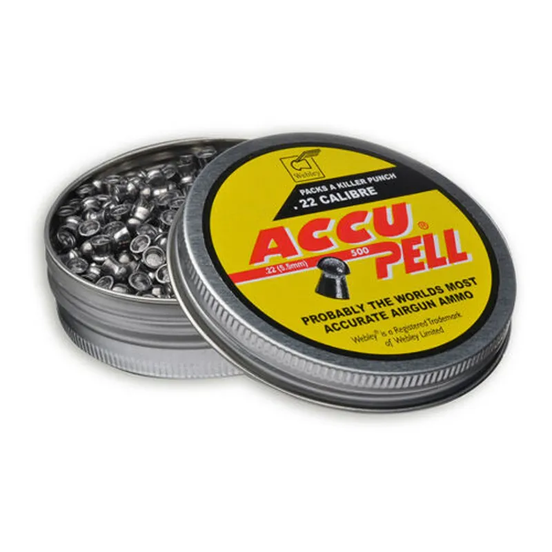 Webley AccuPell .22 Pellets 14.3gr x500