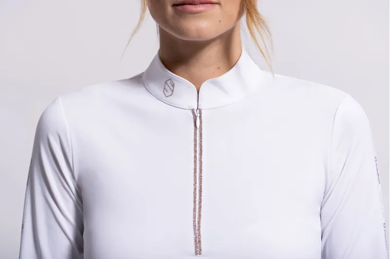 Samshield Aloise Long Sleeve Show Shirt White Rose Gold-2