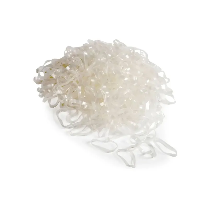 EZI-GROOM Silicone Plaiting Bands Clear-1