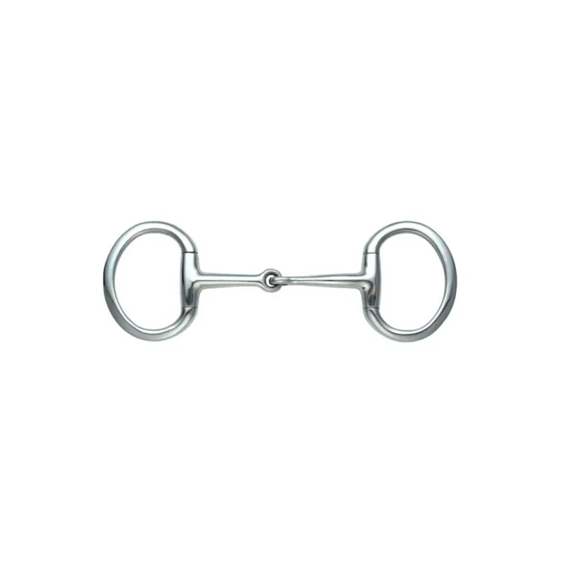 Shires Flat Ring Eggbutt Snaffle