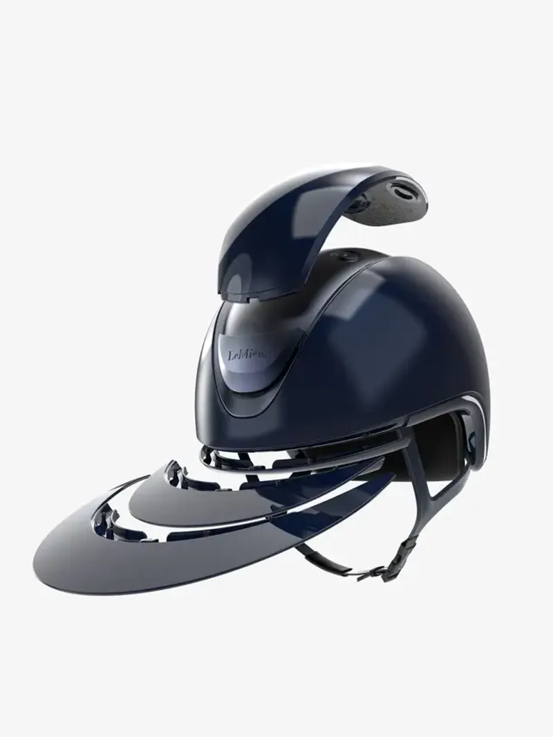 LeMieux Verv Competition Riding Hat Gloss Navy-1