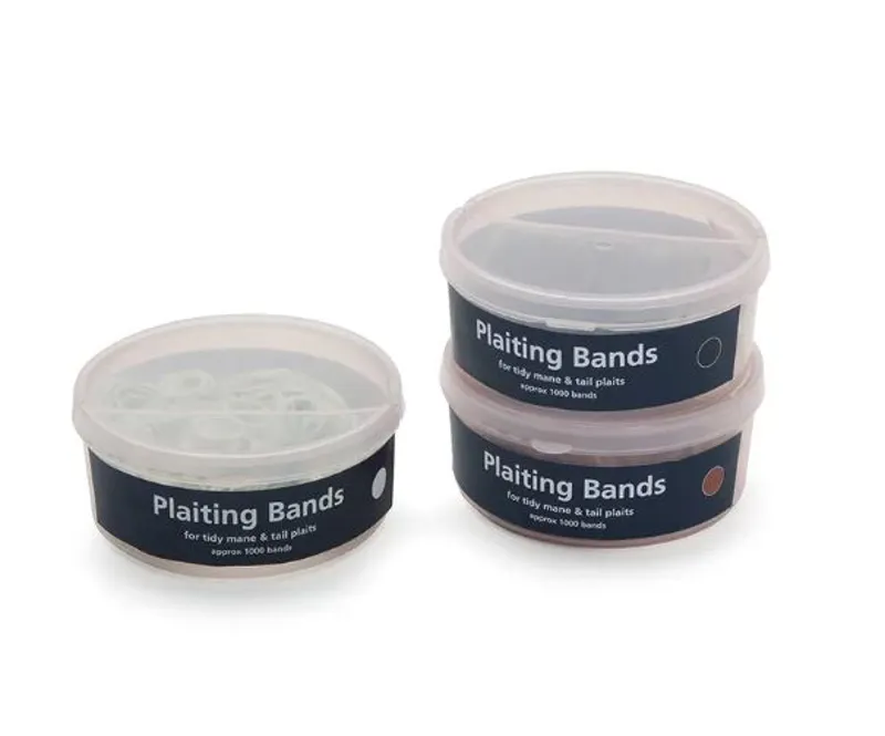 EZI-GROOM Plaiting Bands White Tub-1