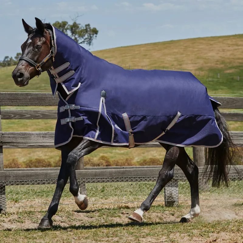 Weatherbeeta Comfitec Essential Combo Medium Turnout Rug Navy/Silver