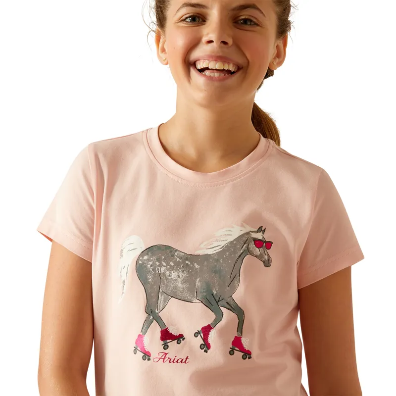 Ariat Youth Roller Pony T Shirt Blushing Rose-2