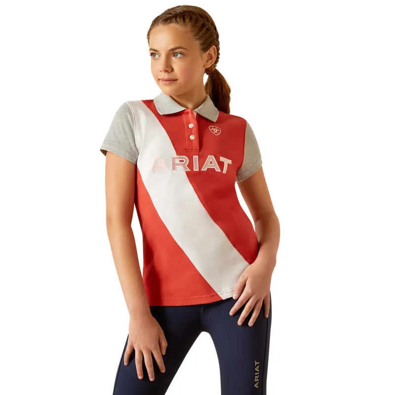 Ariat Youth Taryn Polo Shirt Baked Apple