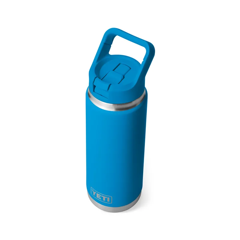 YETI 26oz Straw Bottle Big Wave Blue