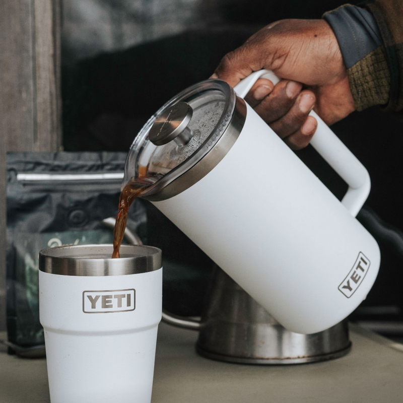 YETI French Press Cafetiere 34oz White-1