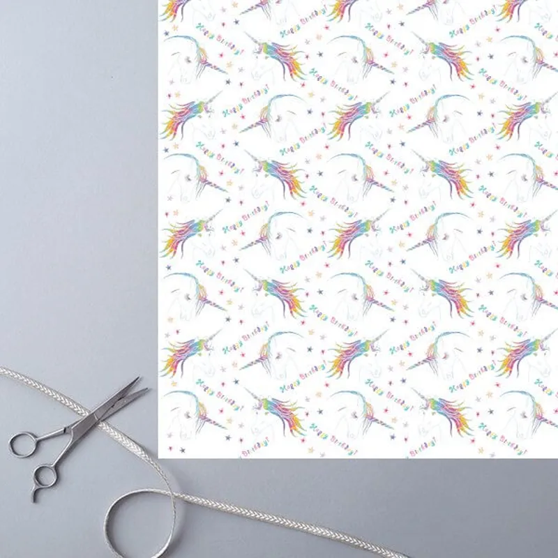 Unicorn Wrapping Paper X 2 sheets